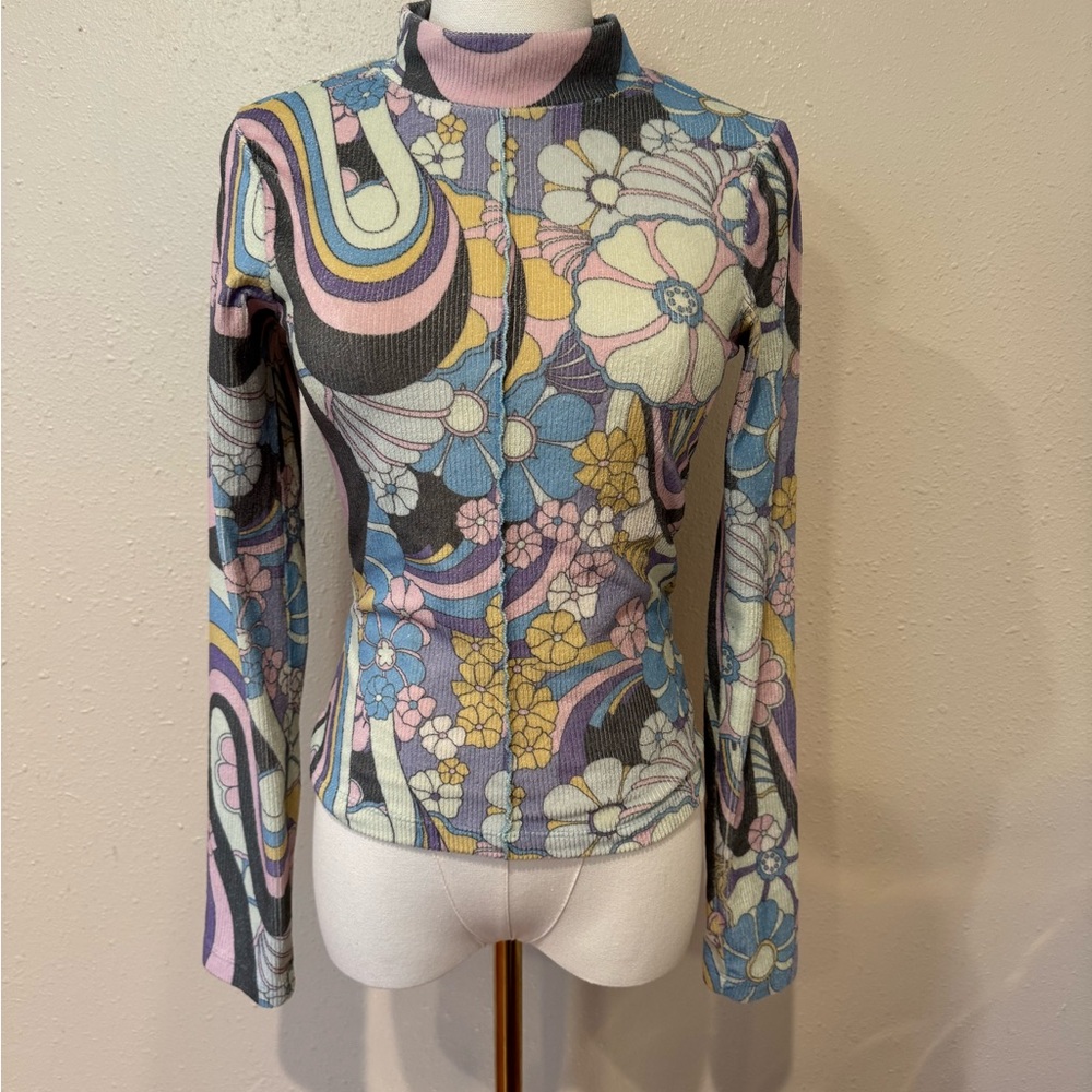 Damson Madder Peggy psychedelic Top